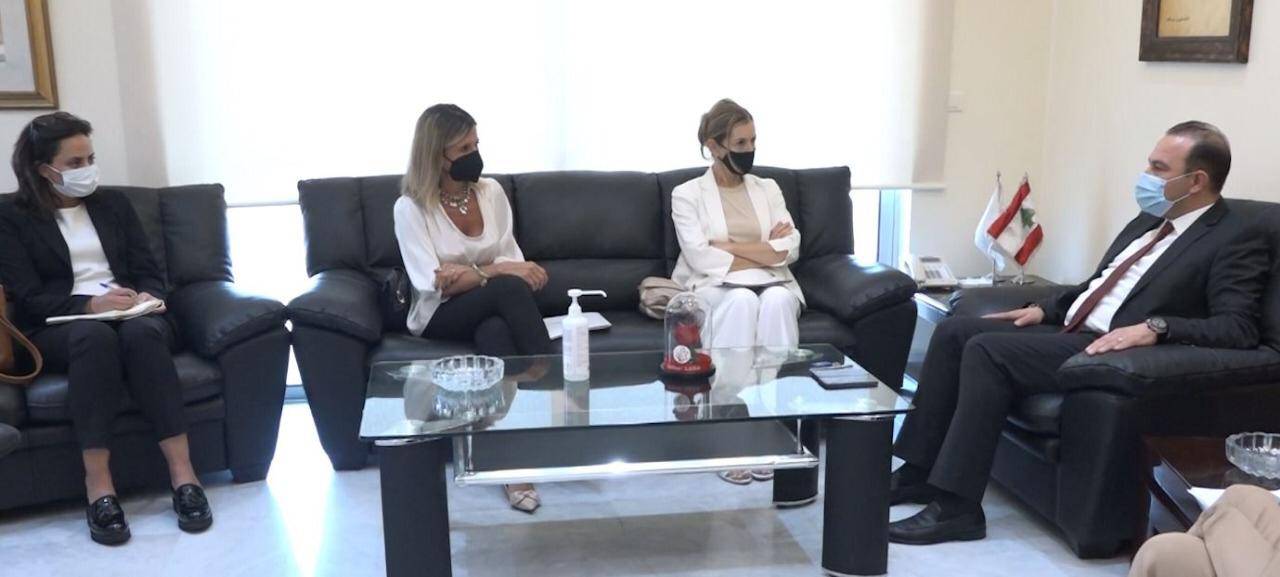 مرتضى استقبل سفيرة إيطاليا ووفداً من بلدية الغبيري