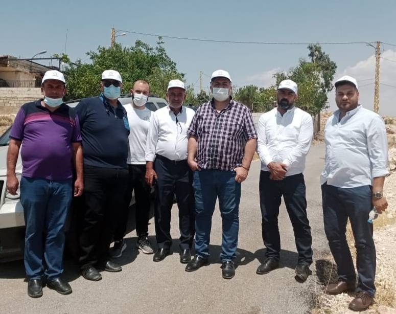 وضع حجر الأساس لخزان مياه في النبي شيت