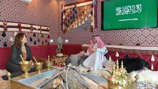 السفيرة الاميركية في ضيافة السفير السعودي
