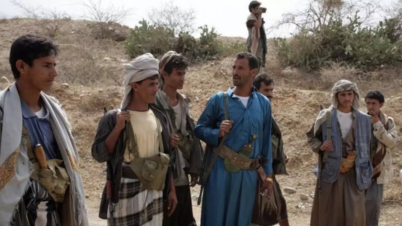 مقطع فيديو لعملية استطلاع للحوثيين