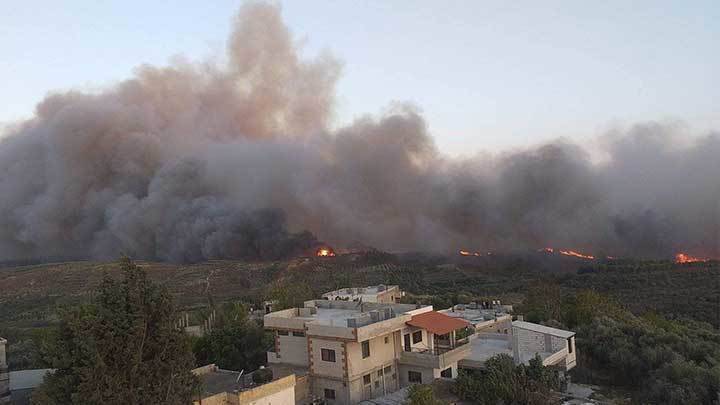 تجدد الحرائق في سوريا ... وشكوك بأنها مفتعلة