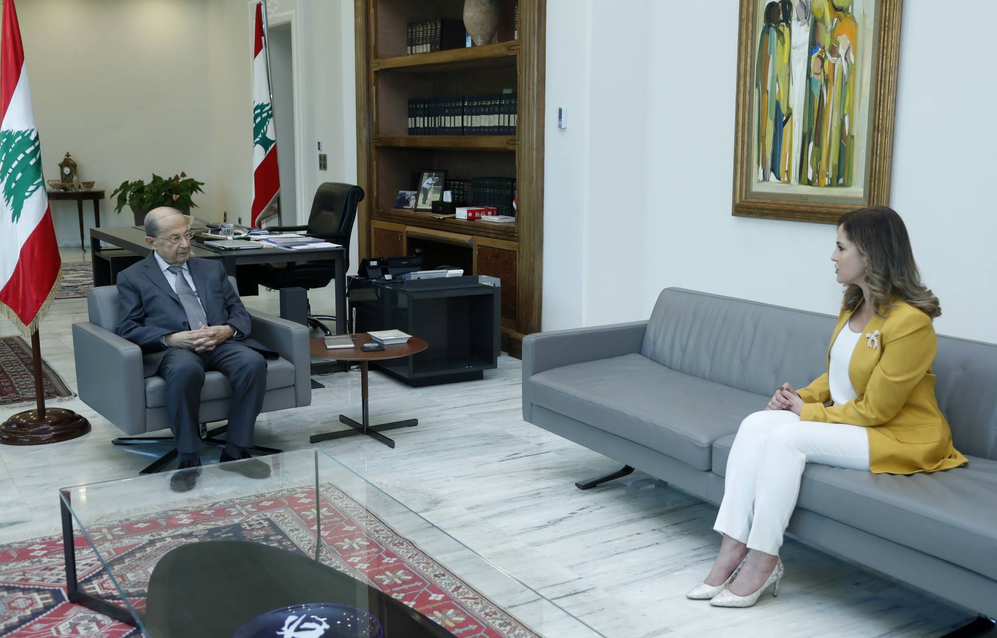 عون استقبل عبد الصمد