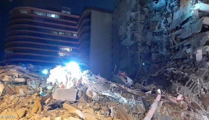 ارتفاع حصيلة انهيار المبنى في فلوريدا إلى 22 قتيلاً