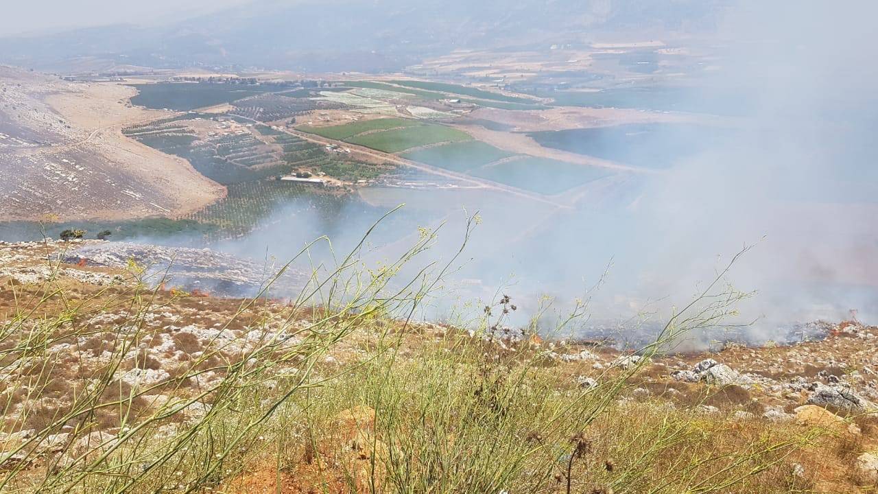حريق في مرجعيون ومحاولات لاخماده