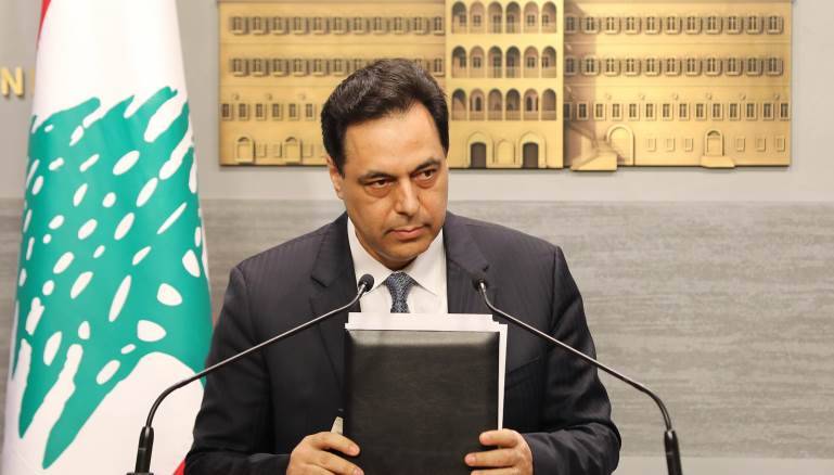 دياب يلتقي سفراء ويلقي كلمة مباشرة غدًا