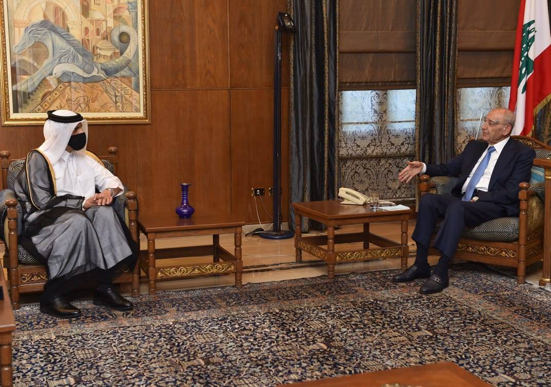 وزير الخارجية القطري في عين التينة