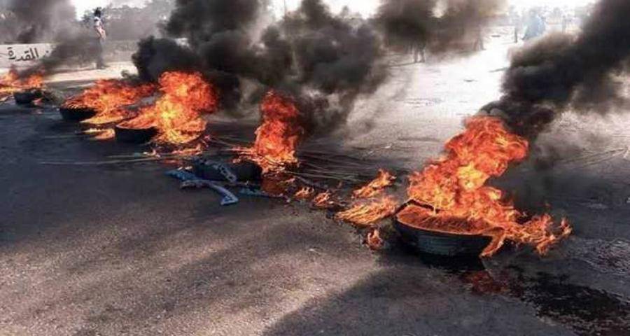 قطع أوتوستراد خلدة باتجاه بيروت