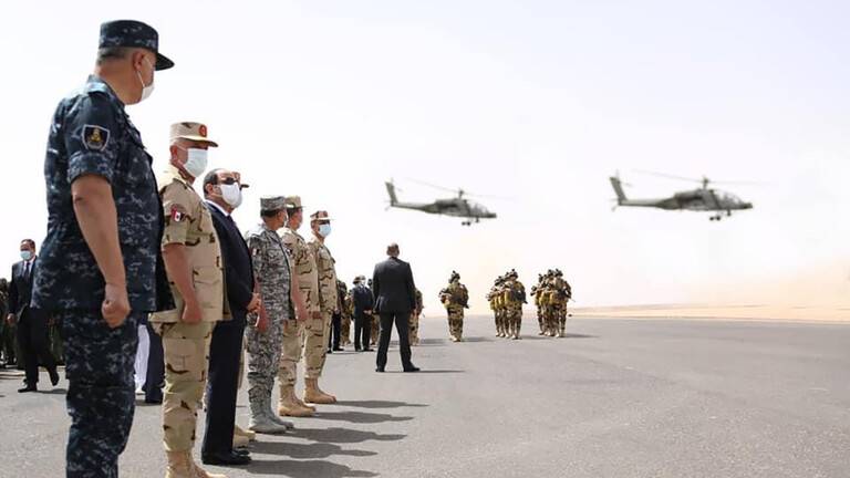 الجيش المصري يوجه رسالة إلى إثيوبيا بطريقة غير مباشرة (صورة)