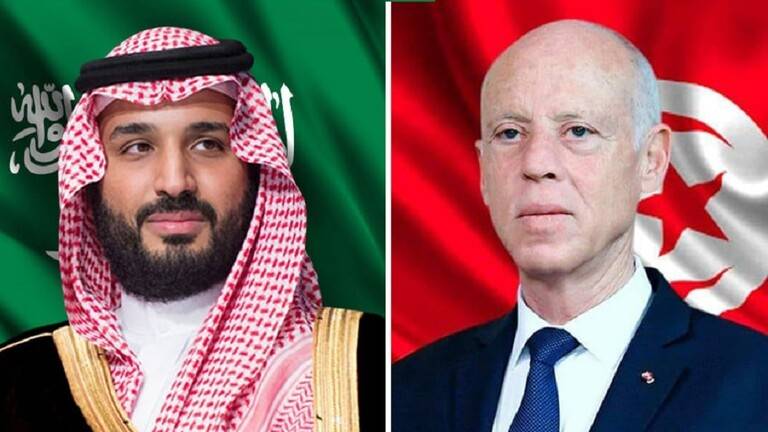 رئيس تونس يشكر بن سلمان على الدعم السعودي