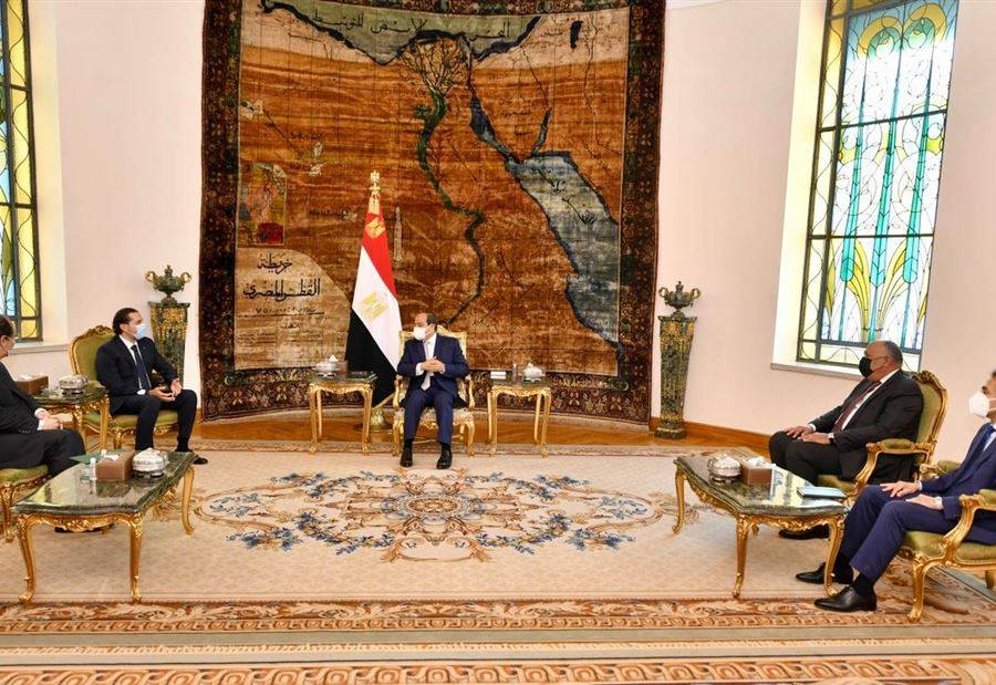 السيسي يؤكد دعم مصر الكامل لمسار الحريري السياسي