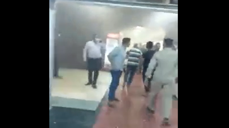 فيديو.. اللحظات الأولى لاندلاع حريق مستشفى الحسين