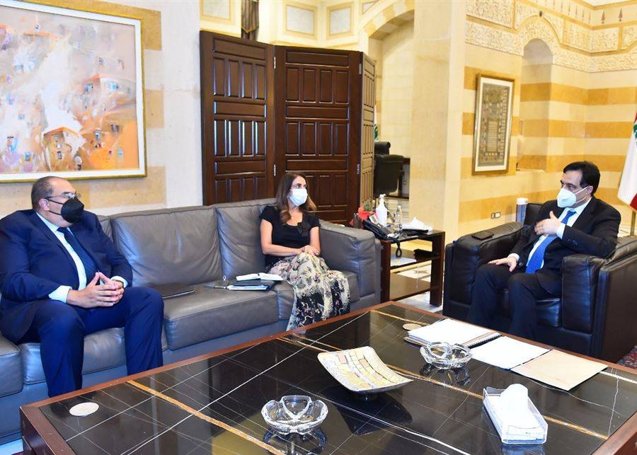 دياب بحث مع مدير التنفيذي في صندوق النقد الدولي مسار المفاوضات