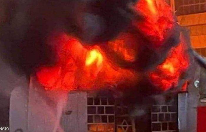 فيديو جديد لمأساة حريق مستشفى الحسين في العراق