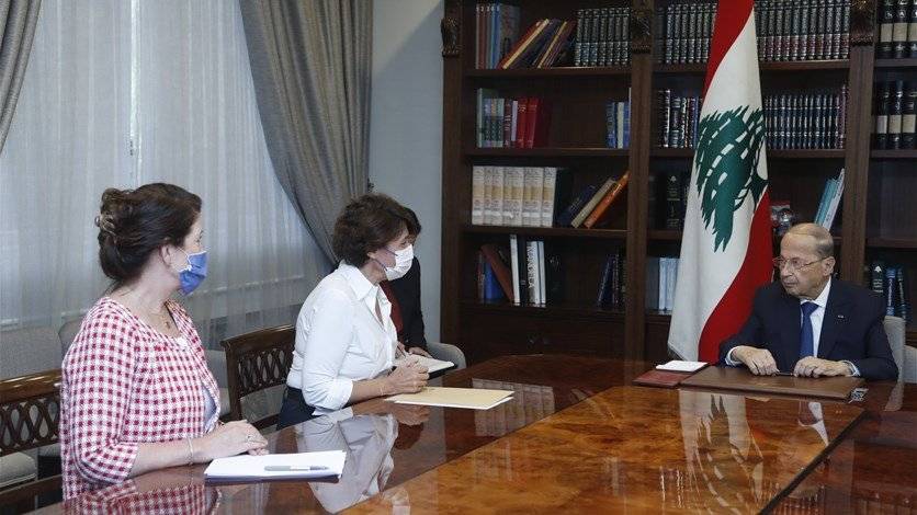 عون اطلع من غريو وشيا على نتائج اللقاءات في الرياض