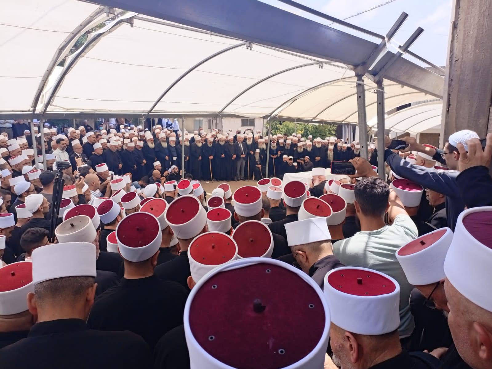 طائفة الموحدين الدروز ودعت الشيخ الصيفي