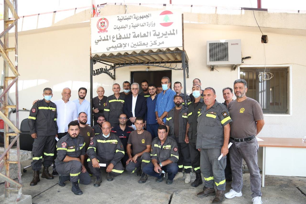 خطار تفقد مراكز الدفاع المدني في بعقلين وشحيم