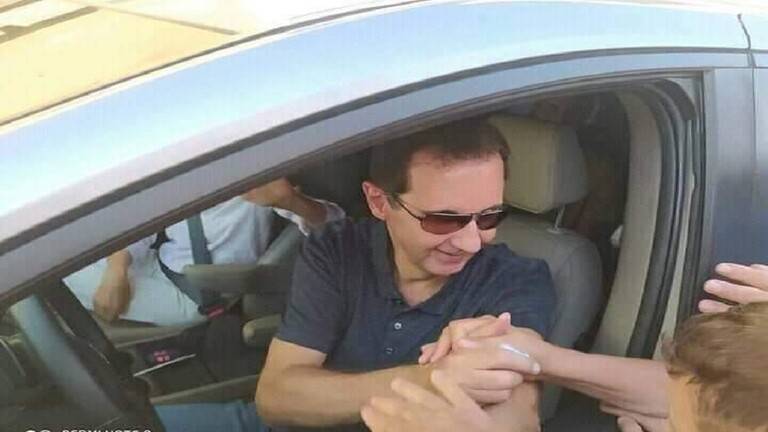 بالصور: بعد الميدان في دمشق... الأسد في طرطوس