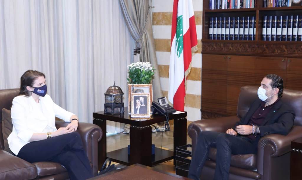 الحريري عرض المستجدات مع سفيرة استراليا