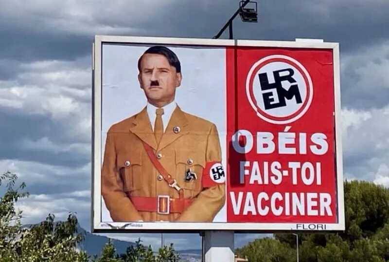 صورة لماكرون على شكل هتلر... فرنسا تفتح تحقيقا