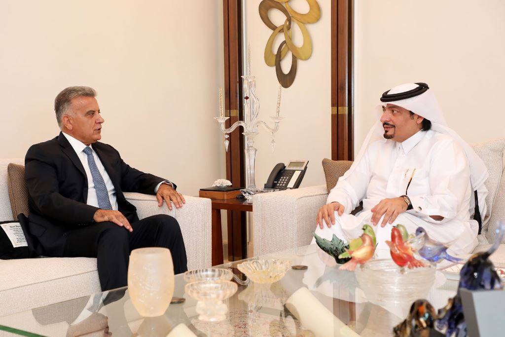 اللواء ابراهيم التقى سفير قطر مودعا