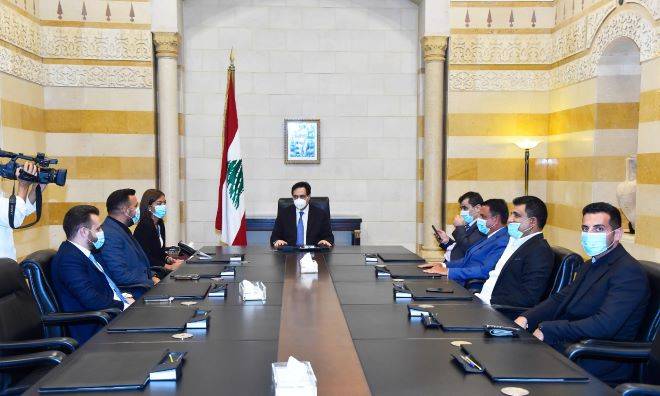 دياب استقبل وفد جمعية الصداقة اللبنانية الزيمبابوية