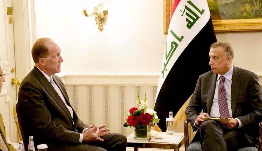 مالباس يؤكد للكاظمي أهمية اصلاح القطاع المصرفي