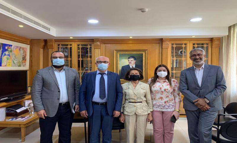 وفد من مركز البحوث زار مؤسسة رفيق الحريري