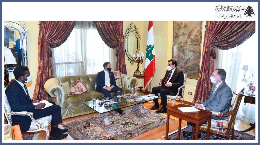 دياب استقبل السفير البريطاني في زيارة تعارفية