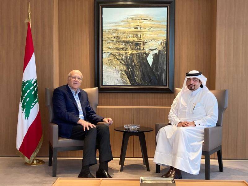 ميقاتي التقى سفير قطر في زيارة وداعية