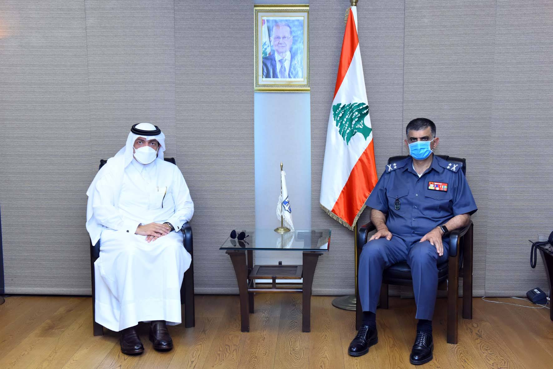 عثمان استقبل سفير قطر مودعا