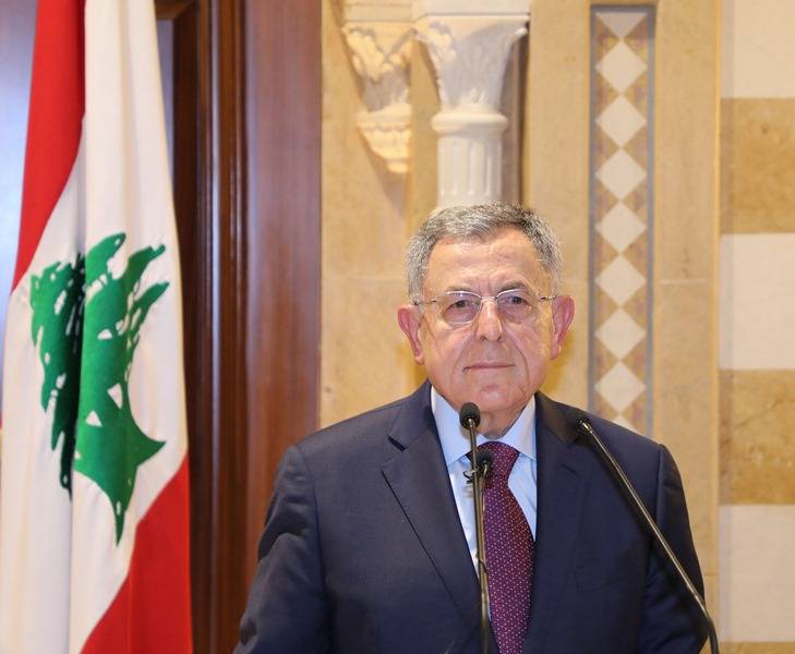 السنيورة اتصل بدريان معزيا بالميس