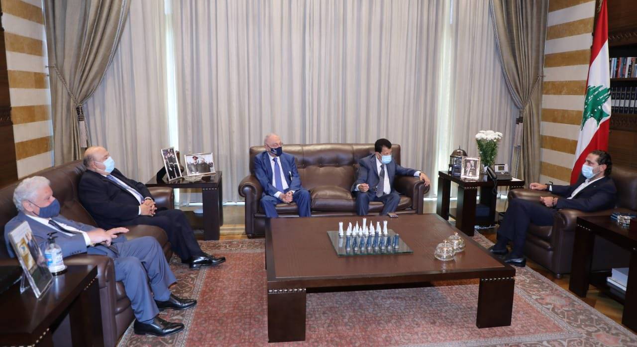 الحريري استقبل الرؤساء السابقين لاتحاد جمعيات العائلات البيروتية