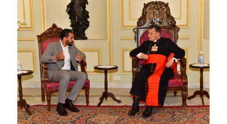 البطريرك الراعي بحث مع المصري أوضاع لبنان