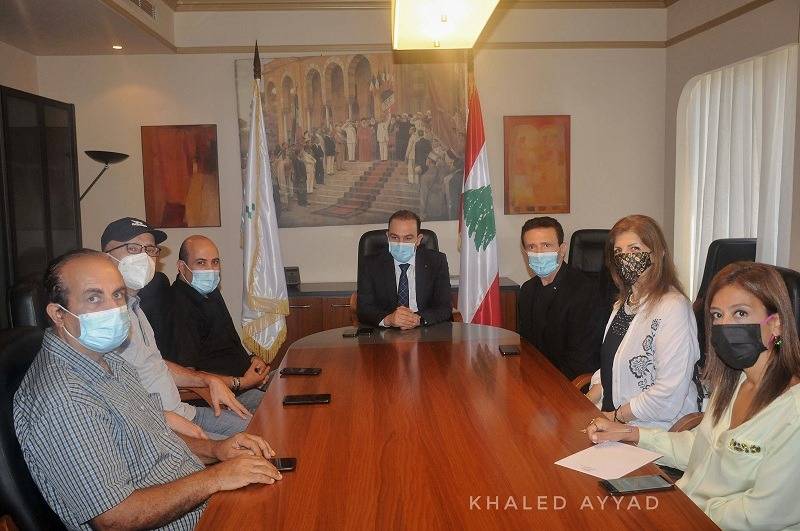 مجلس إدارة مهرجان "من قلبي سلام لبيروت" يزور مرتضى لمتابعة التحضيرات