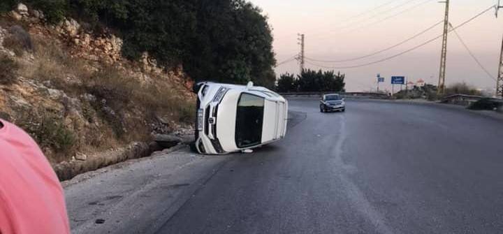 نجاة الفنان أمير يزبك من حادث سير