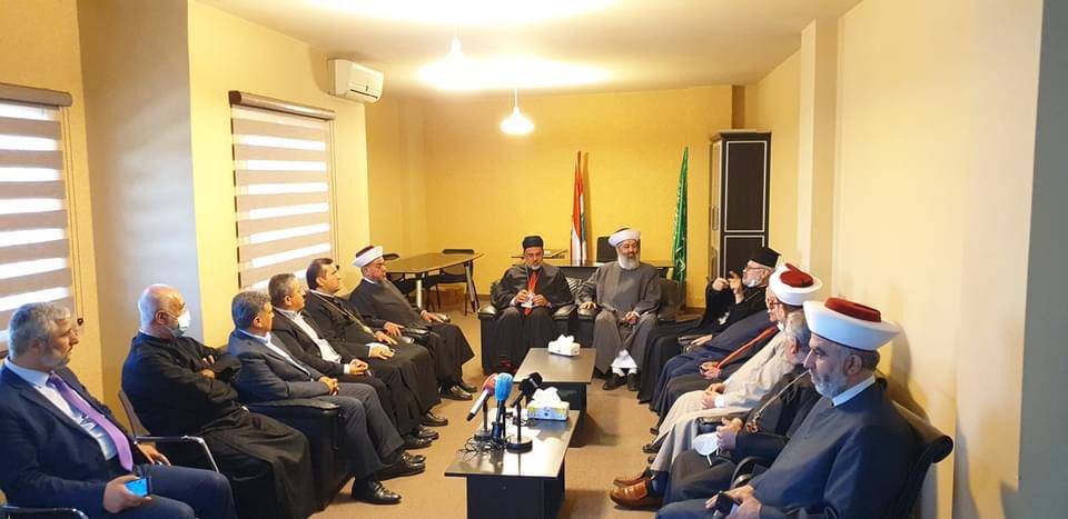 اللقاء الروحي العكاري ناشد قيادة الجيش فتح طرق عكار بالقوة