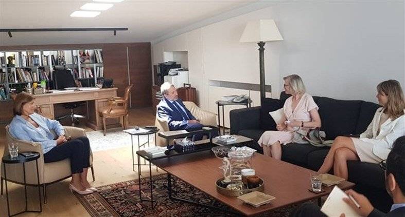 باسيل استقبل فرونتسكا وسفيرة السويد