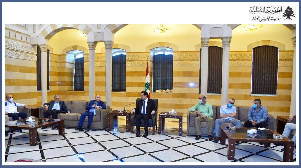 دياب استقبل رئيس الاتحاد العمالي العام بشارة الأسمر