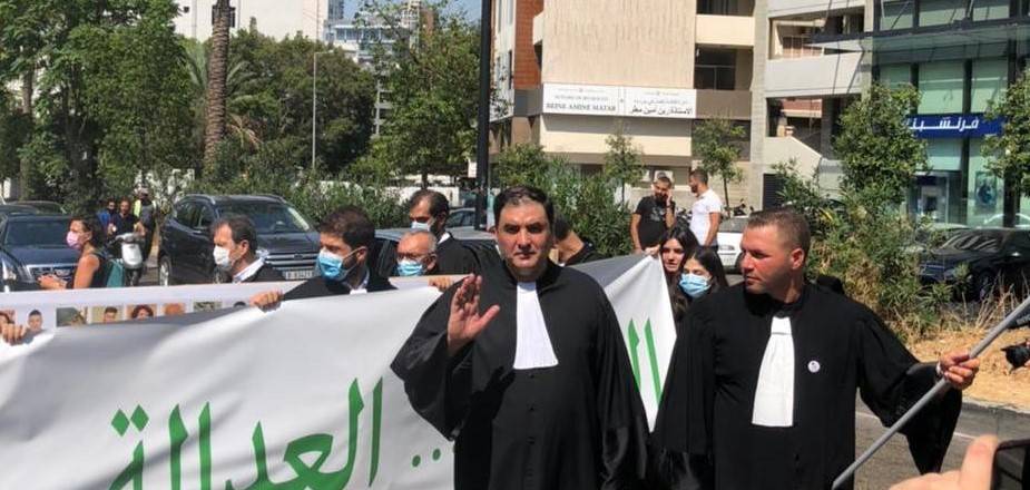 المحامي عماد يونس يشارك في ذكرى انفجار مرفأ بيروت