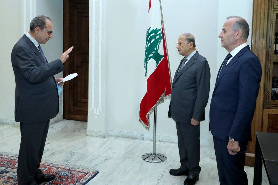القاضي طرزي أقسم اليمين أمام الرئيس عون