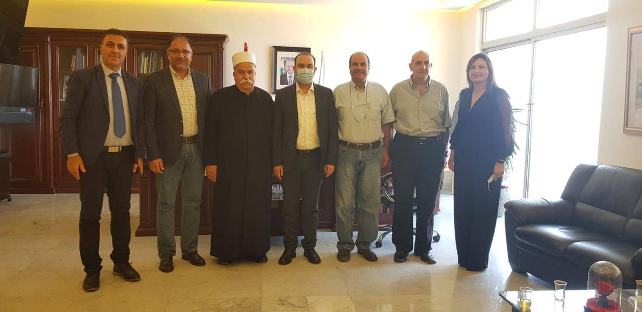 مرتضى استقبل وفدا من المجلس المذهبي لطائفة الموحدين الدروز وبحث معهم شؤون القطاع الزراعي
