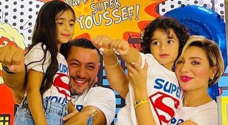 بالصورة - زياد برجي يحتفل بعيد ميلاد زوجته