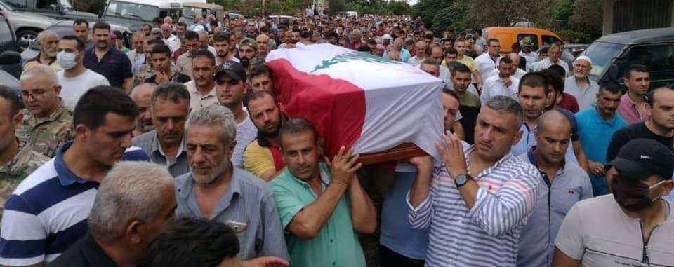 بلدة عين تنتا شيعت شهيدها الجندي المسلماني