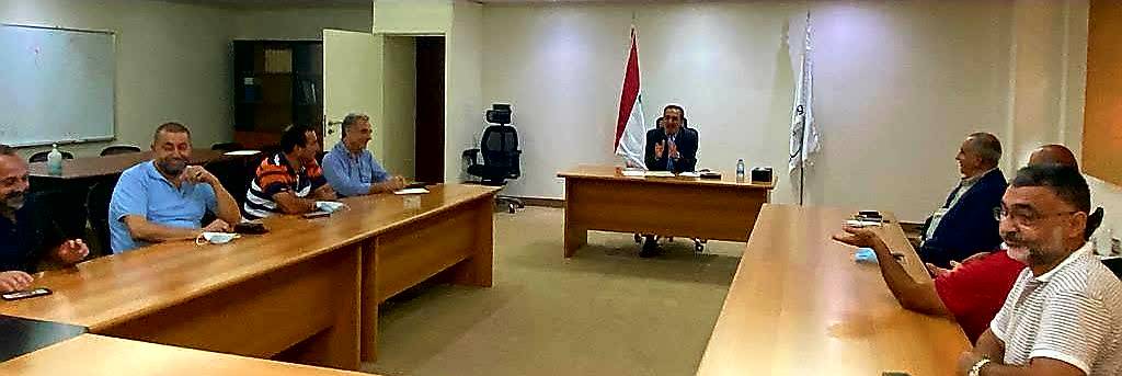 حواط استقبل وفد نقابة موظفي المواصلات السلكية واللاسلكية الدولية
