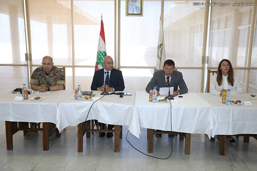 لقاء مع الملحقين العسكريين لمتابعة نتائج المؤتمر الدولي لدعم الجيش
