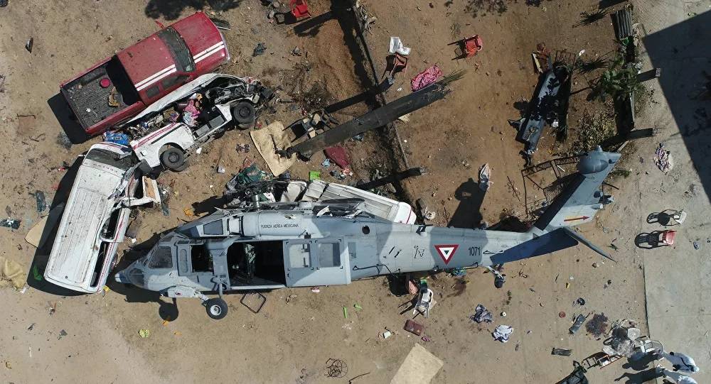 مقتل نحو 20 شخصاً بتحطم مروحية في المكسيك