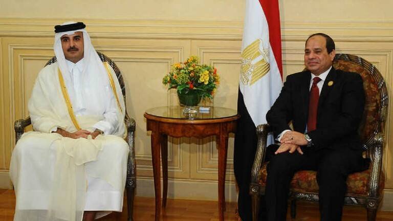 السيسي وأمير قطر سيجتمعان على هامش قمة بغداد