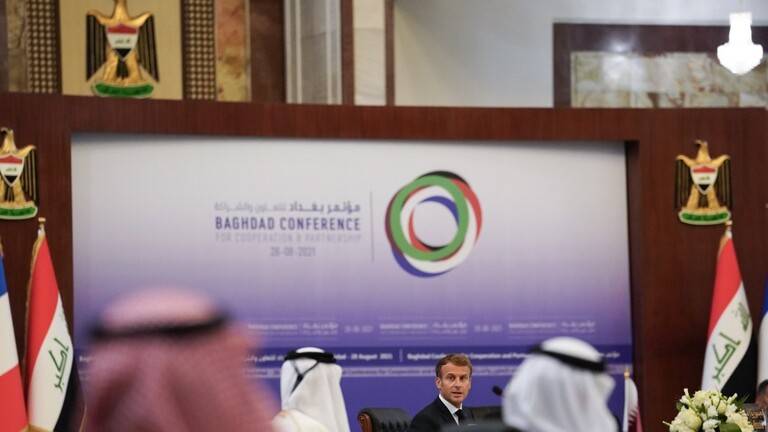 ماكرون: مؤتمر بغداد انتصار بحد ذاته