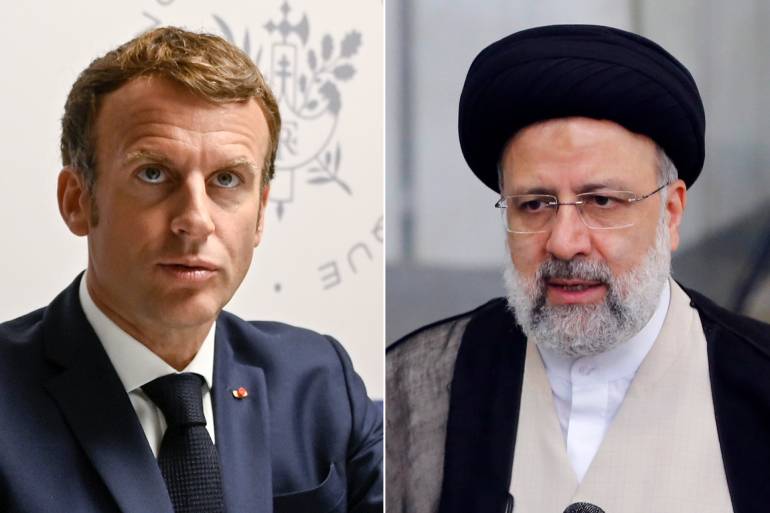 رئيسي في اتصال مع ماكرون: مستعدون للتعاون مع فرنسا لتنمية لبنان