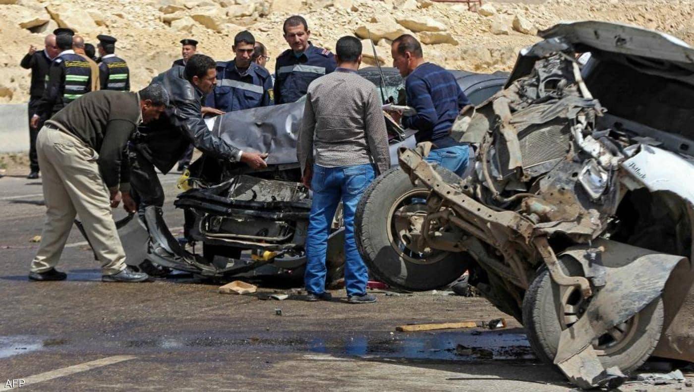 مصرع 12 شخصاً بحادث سير في مصر